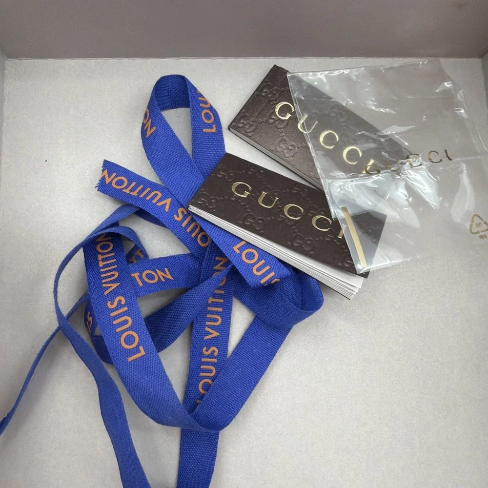 LOT 6 Boxes Gucci jewelry Gift vintage Empty boxes case storage Ribbons 2 Piece